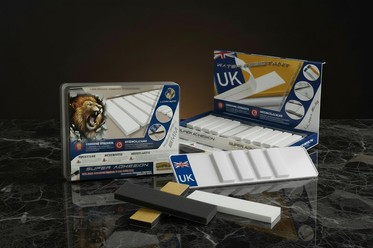 Number Plate Fitting Pads & Adhesive Accessories UK