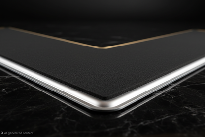 Black Foam Chrome Frame Corner Macro Luxury Shot V2