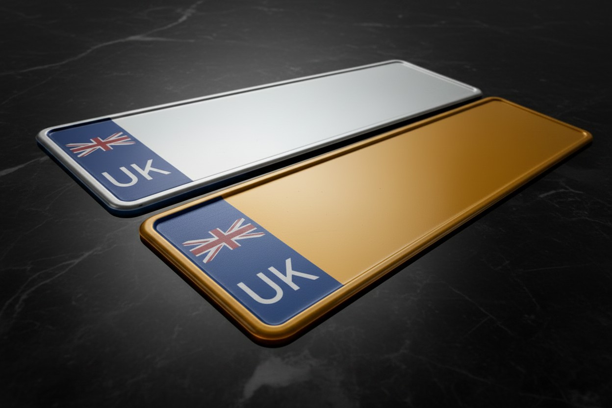 Blank UK Plates Luxury Shot