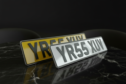 Close-Up Luxury Number Plates