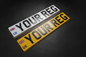 Luxury Charcoal Studio Number Plates