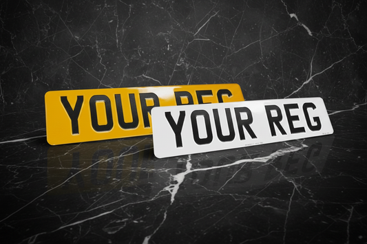 Marble Background Number Plates