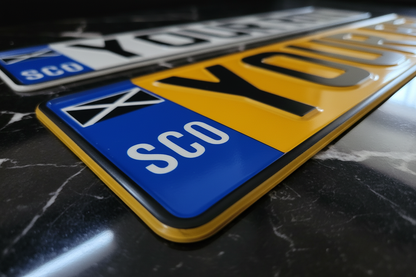 SCO Badge Extreme Close-Up Luxury Shot
