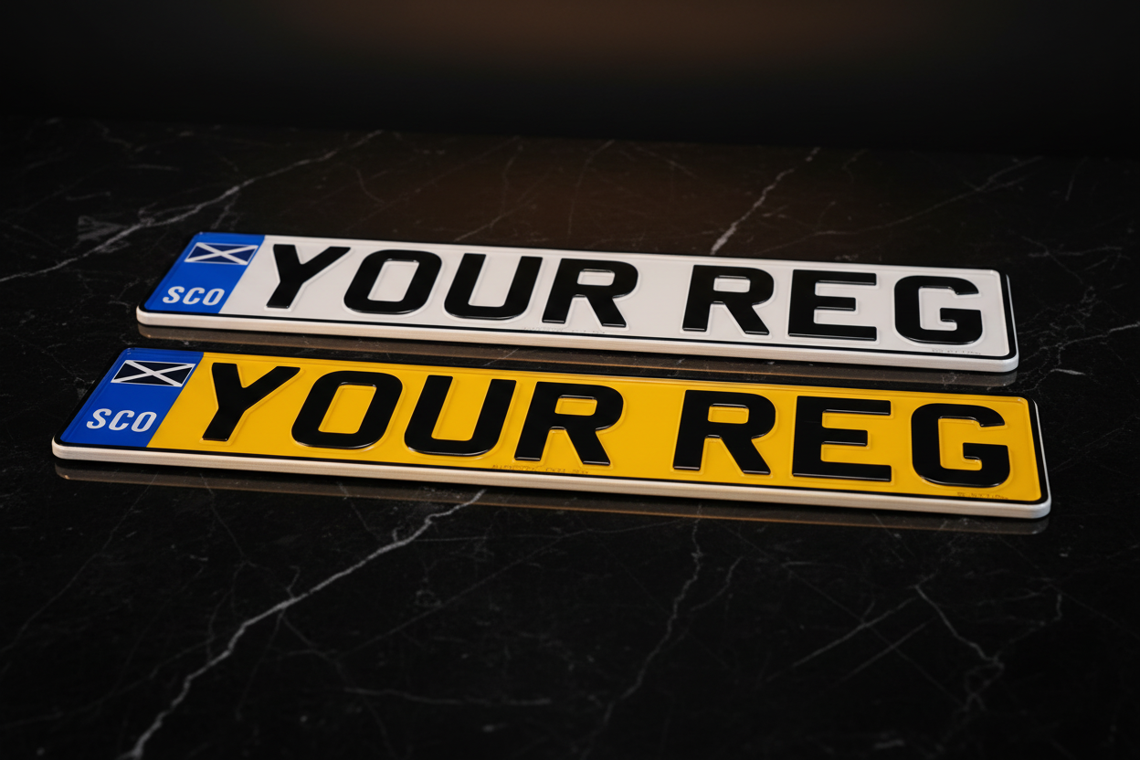 Scotland SCO Badge Luxury Plates Shot