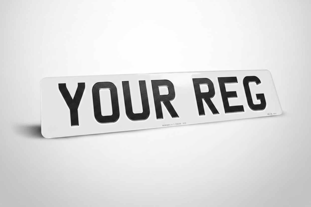White Number Plate