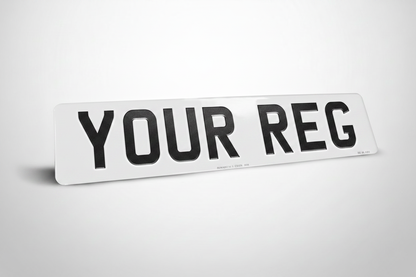 White Number Plate
